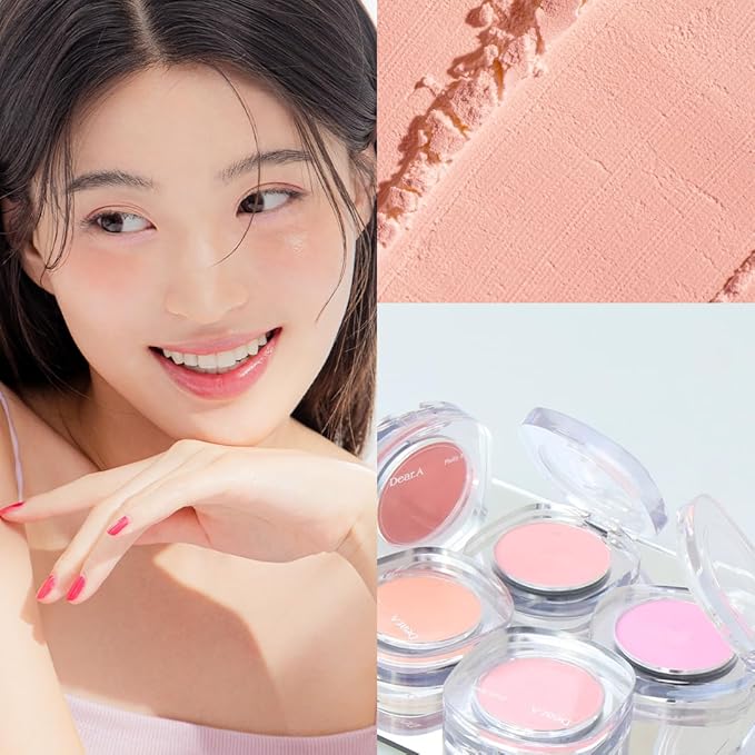 Dr.Althea Dear.A Fluffy Blush -An airy, long-lasting pressed First Crush)