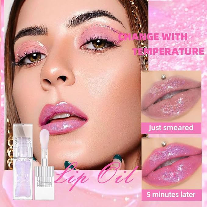1 PCS Magic Color Changing Lip Oil, Lip Magic