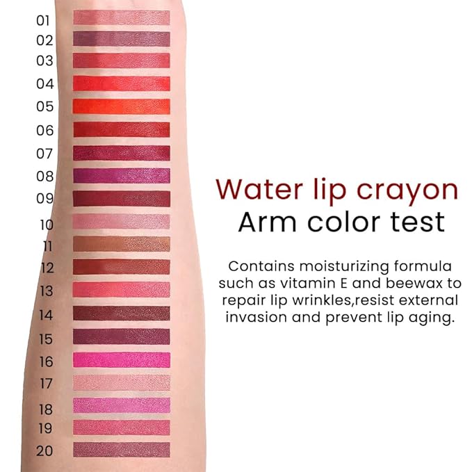 Sakura Pink Crayon Matte Lipstick Lip Liner Pencil, Moisture Smooth Lipstick Pencil,With pencil sharpener Sharpenable Lip Pencil, Ultimate Lip Crayon for Women Smudgeproof Waterproof 18#
