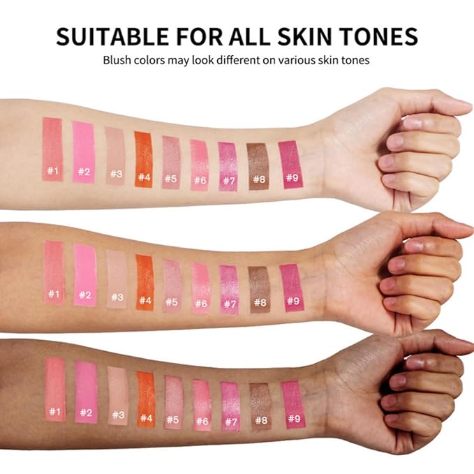 MAEPEOR Matte Liquid Blush 9 Colors Soft Cream (Color 02)