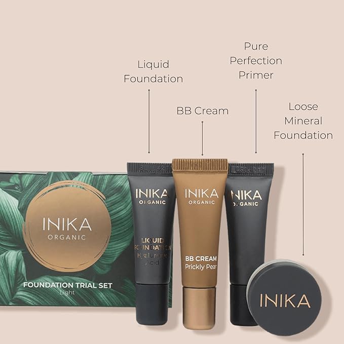 INIKA Organic Foundation Trial Set, Natural Mineral essentials Very Light