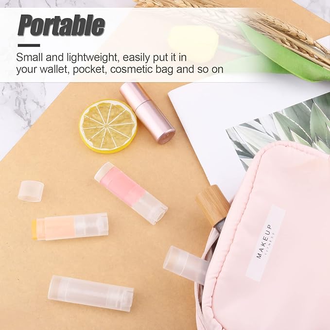 40 PCS 4.5g Oval Lip Balm (Clear)