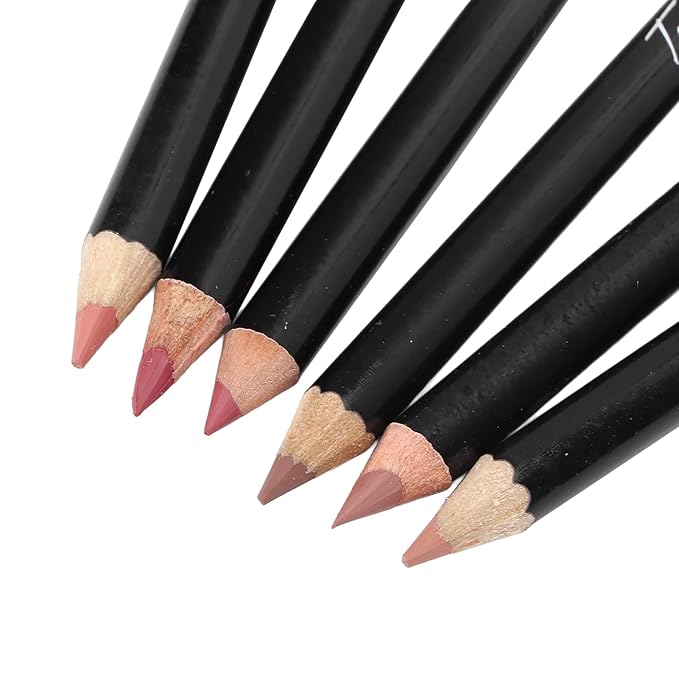 6pcs Lip Liner, Professional Waterproof Matte Long Lasting Long