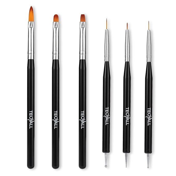 Teoyall nail art brushes, nail