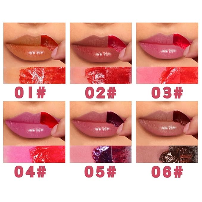 6 Colors Peel Off Lip Tint,Long Lasting Matte Tint,Long