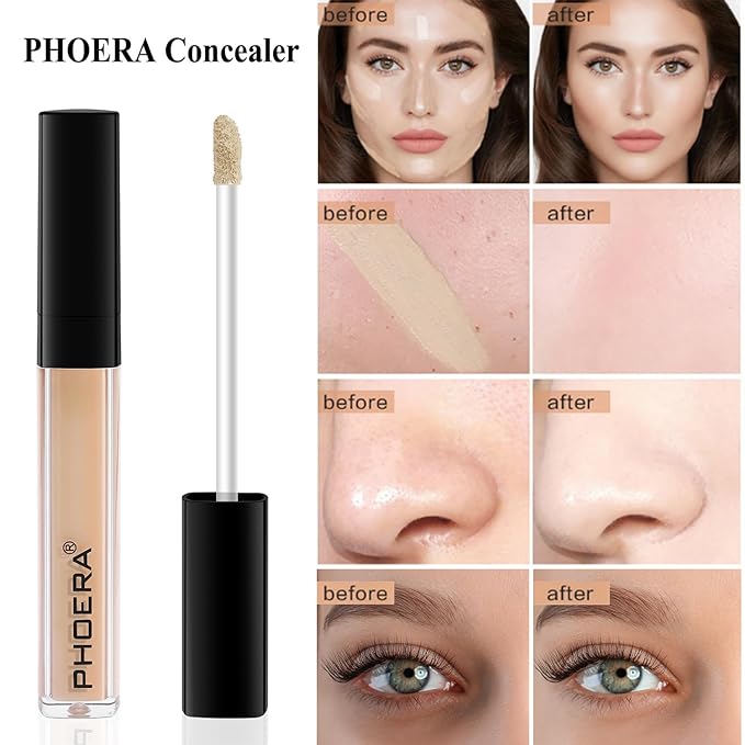 PHOERA Foundation,Full Coverage Foundation,PHOERA Primer,PHOERA Powder,PHOERA Concealer PHOERA Buff Beige)