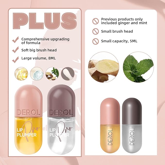 HOSAILY Lip Plumper Set, Natural Lip Big