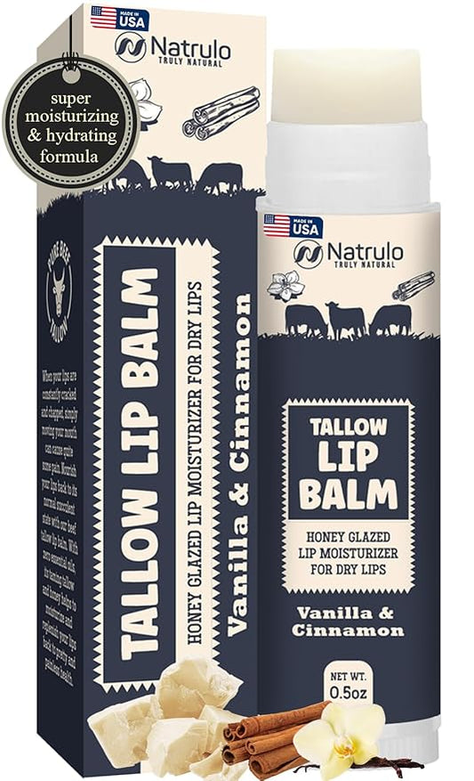 Beef Tallow Lip Balm – Natural