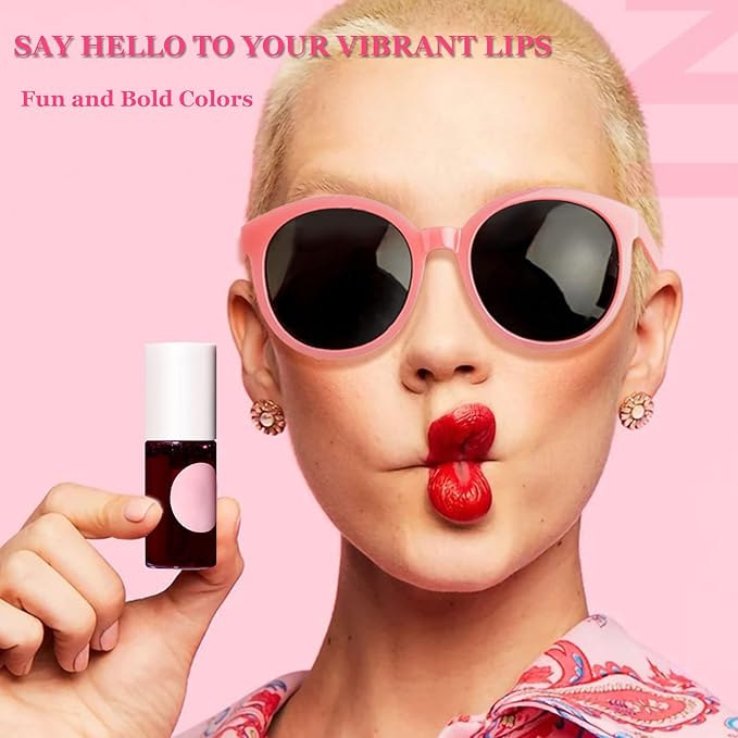 ZARICS 4 Colors Lip Tint Stain Set, Korean Gloss