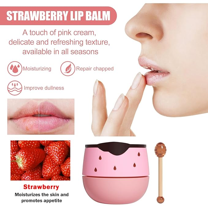 4Pcs Honey Lip Balm Honey Pot