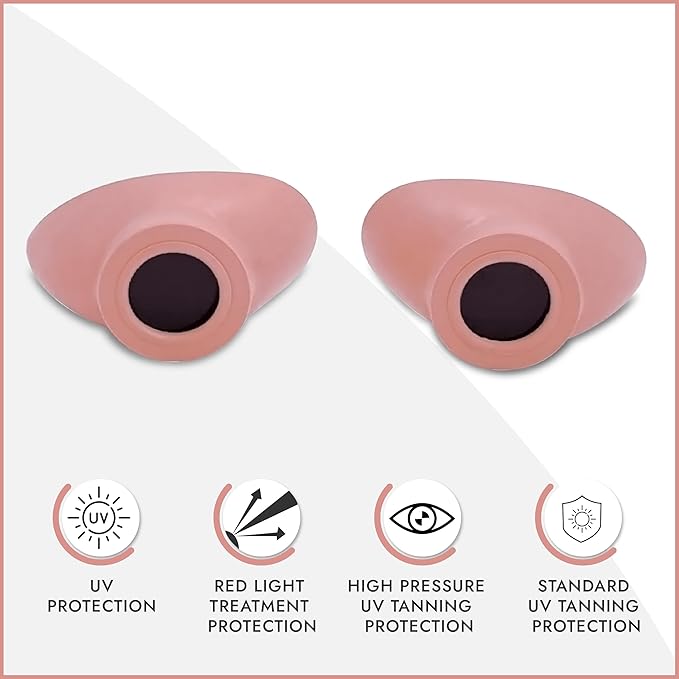 Super Sunnies Slim Flex UV Eye Protection, FDA Compliant Individual Tanning Goggles Eyeshields