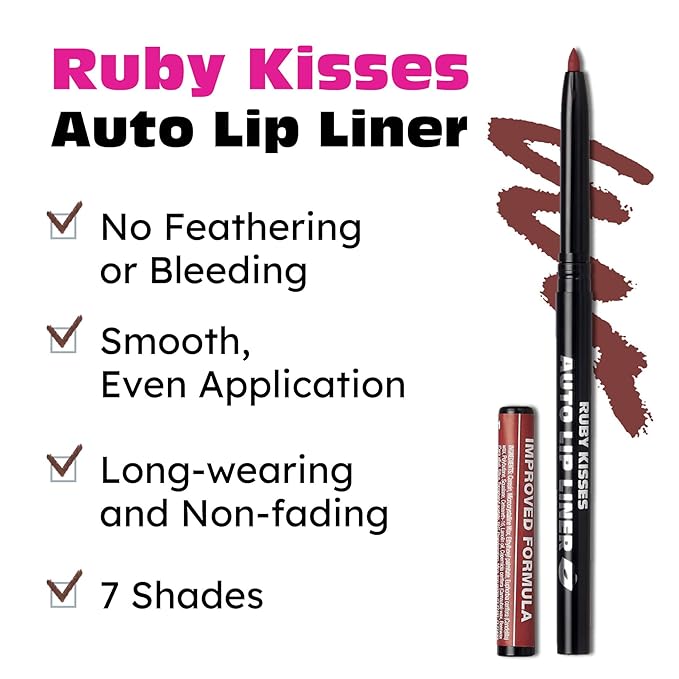 Ruby Kisses Auto Lip Liner (Plum)