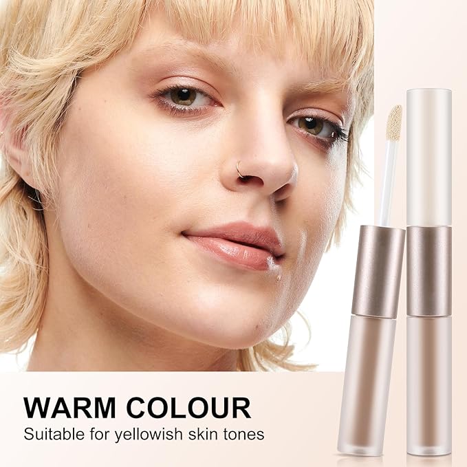 2 in 1 Bronzer and Highlighter Stick,Non-greasy &