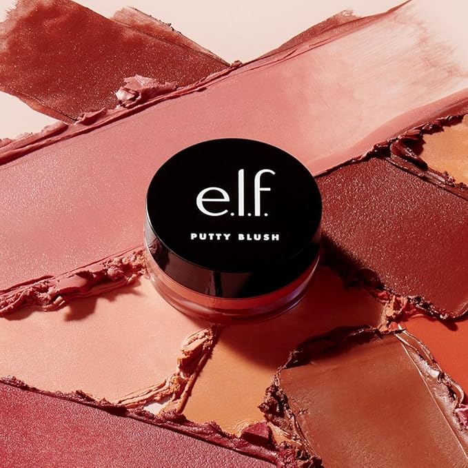 e.l.f. Putty Blush, Creamy & High-Pigment Formula For A Natural Glow, Delivers A Semi-Matte & Powder Finish, Vegan & Cruelty-Free, Fiji
