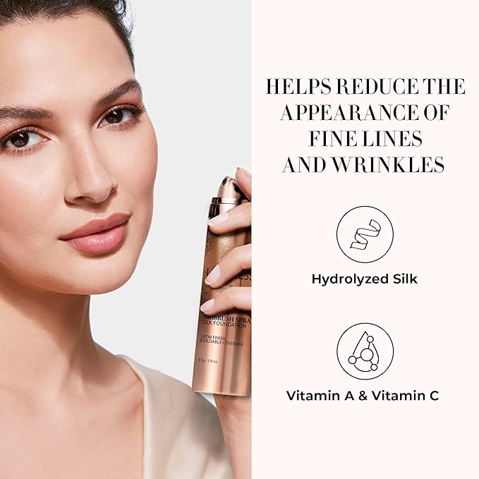 LUMINESS Silk Airbrush Spray Foundation & Buffing Brush Foundation Concealer