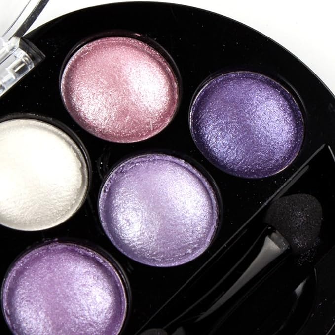 Mallofusa 5 Colors Eye Shadow Powder Metallic Shimmer 7oz