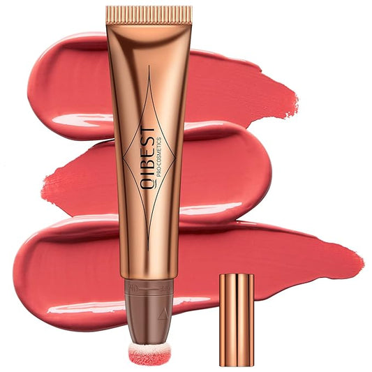 Mysense Liquid Blush Beauty Wand,Gel Cream Blush Stick Wand-Cheery Red