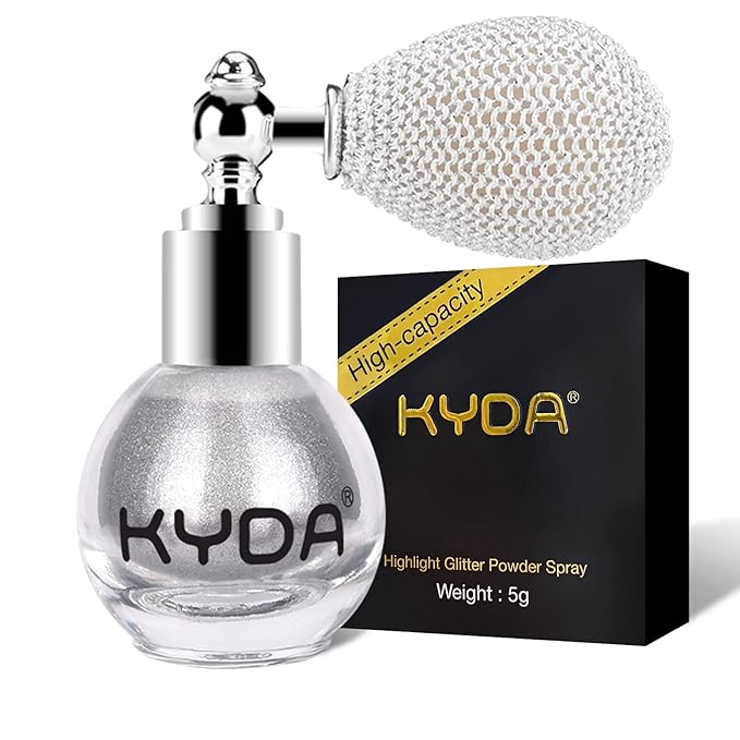 KYDA Highlighter Powder Spray, Glitter High Gloss Spray