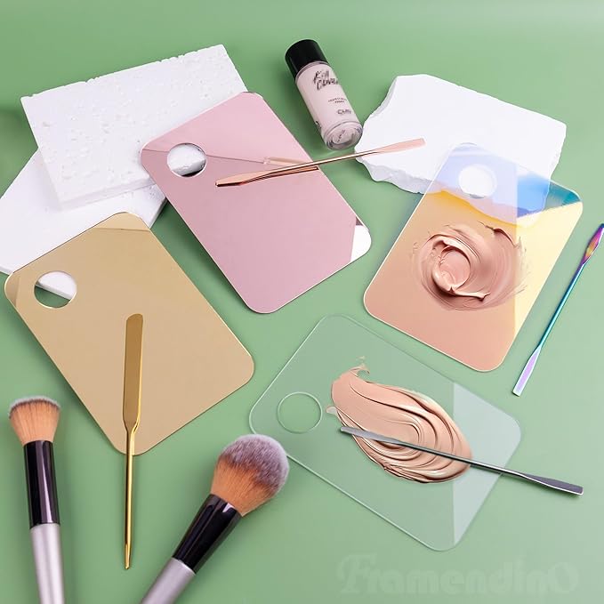Framendino, 4 Pack Acrylic Cosmetic Makeup Palette Tray