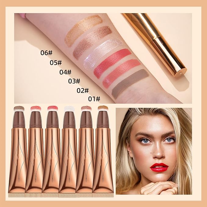 3PCS Body&Face Creamy Contour Beauty Stick,Face Blush Wand Face Makeup.#136