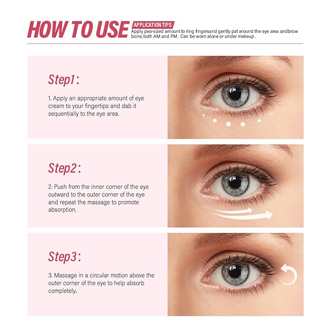 Retinol eye cream for dark