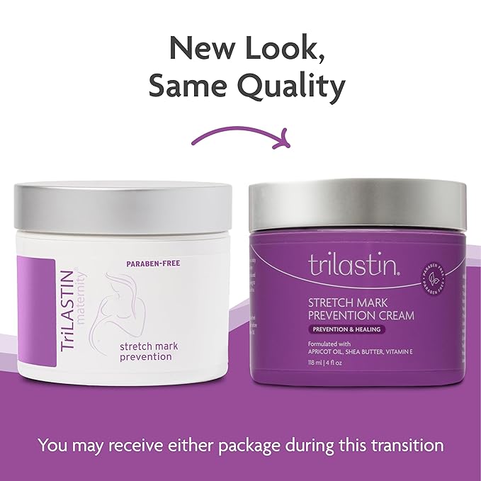 TriLASTIN Maternity Stretch Mark Prevention Cream oz