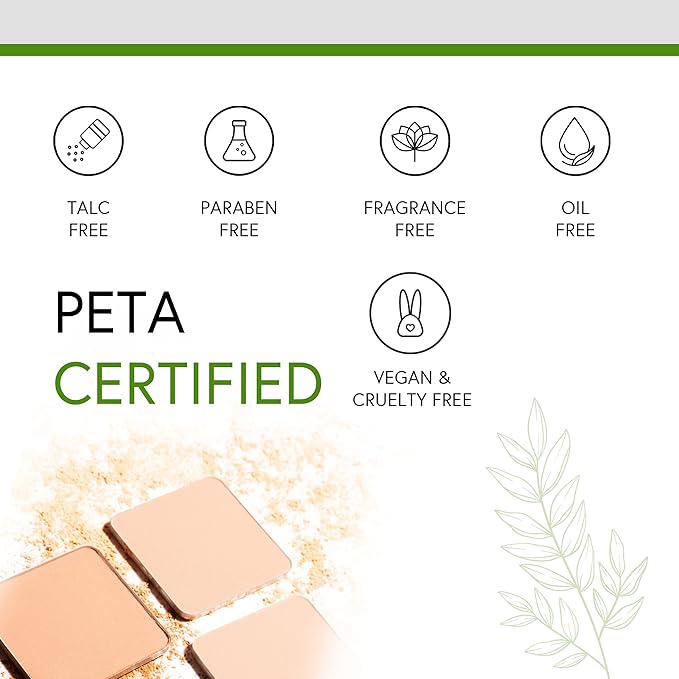 Honeybee Gardens Pressed Mineral Powder Foundation Refill, Sundance, Vitamin E, 7.5g