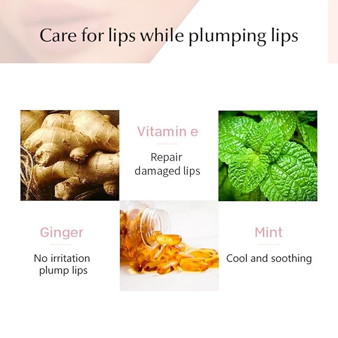 4Pcs Lip Plumper Set,Lip Plumper,Natural Lip