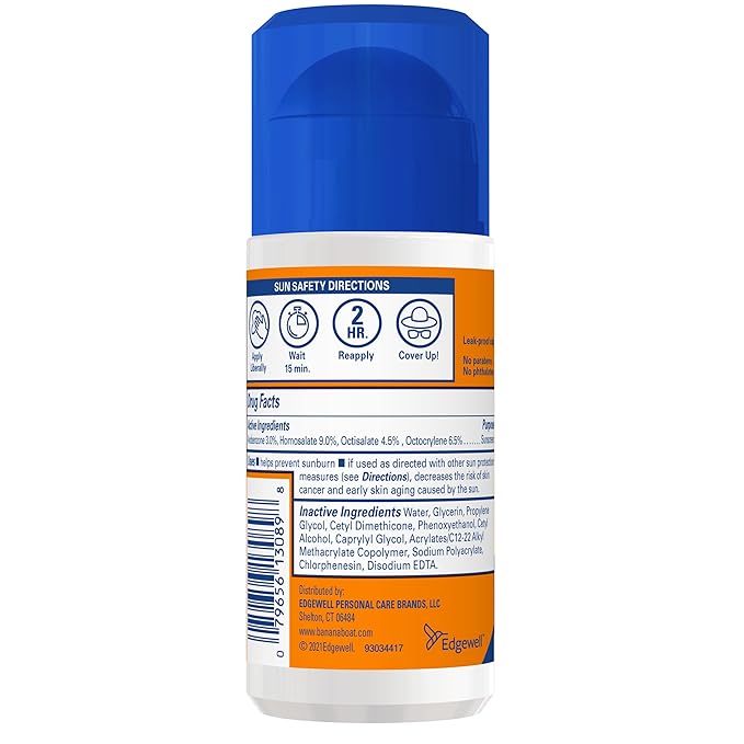 Banana Boat Sport Ultra SPF 60 Roll On Sunscreen, 2.5oz | Sunscreen Roller, Travel Size Sunscreen, Oxybenzone Free Sunscreen, SPF 60 Sunscreen Roll On, Water Resistant Sunscreen, 2.5oz