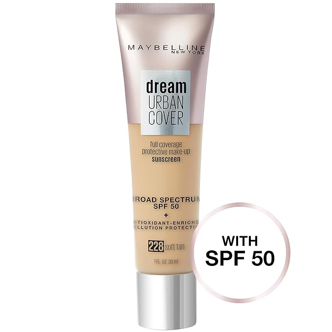 Maybelline Dream Urban Cover Flawless Coverage Foundation Makeup,