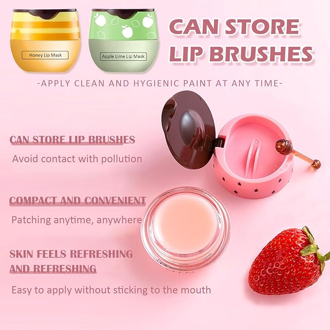 4 Pcs Bee Lip Balm Honey Lines
