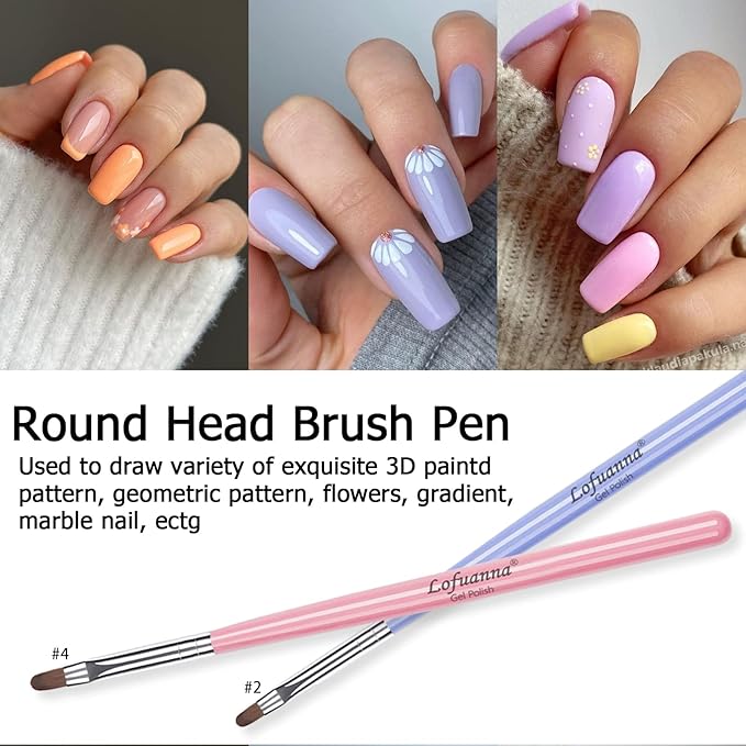 Lofuanna nail art brushes set