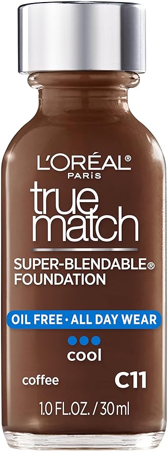 L'Oreal Paris Makeup True Match Super-Blendable Liquid Foundation, Oz,1 Count