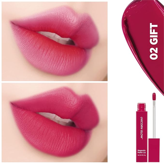 UNICORN GLOW Magnetic Matte Lip [02 Gift], Matte GLOW