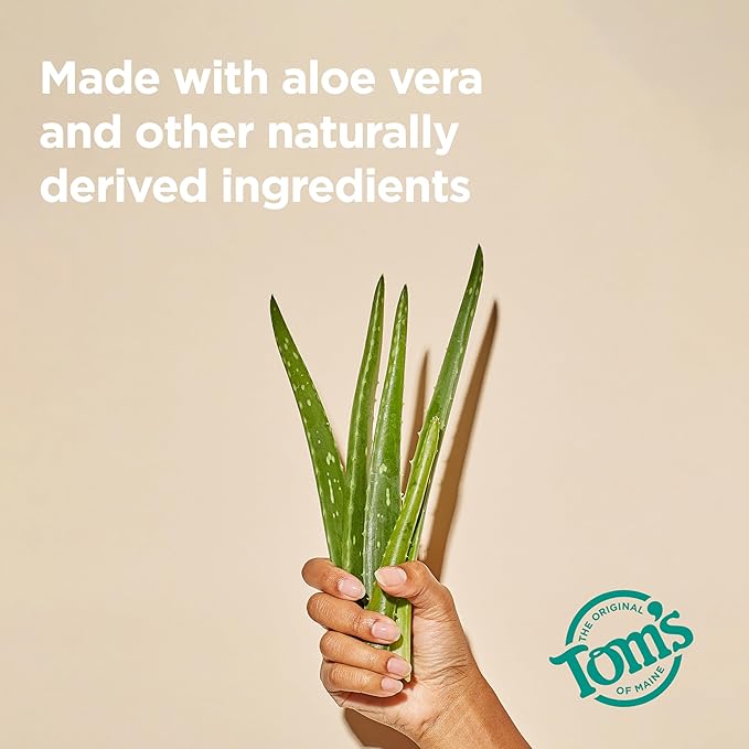 Tom's of Maine Wild Lavender Aluminum Free Natural Deodorant For Women & Men | Goes on Clear | Odor & Wetness Protection | Naturally Derived and Moisture-Locking Ingredients | 3.25 oz (2 Pack)