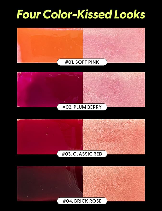 LIP My Tint Pack - Korean Lip Stain Peel Off Pack | Kiss-Proof Korean Lip Tint Long Lasting Lip Stain Marker | Waterproof Lip Stain Peel Off Lipstick (03. Classic Red, 0.50 Fl Oz)