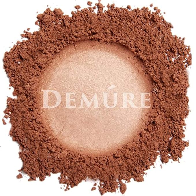 Demure Mineral Blush Makeup (Spiced Mocha), Loose Powder By Demure