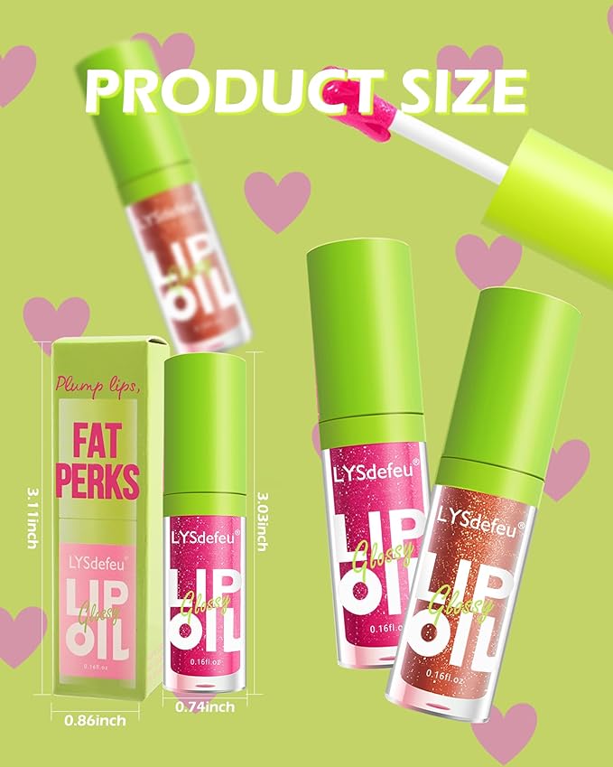 Hydrating Lip Glow Oil-1Pcs Tinted Plumping Lip Oil Gloss,Fat Oil Lip Gloss,Big Brush Head lip glaze,Clear Lip Gloss Plumping,Long Lasting Nourishing Non-sticky Fresh Lip Care Oil Drip for Women-01#