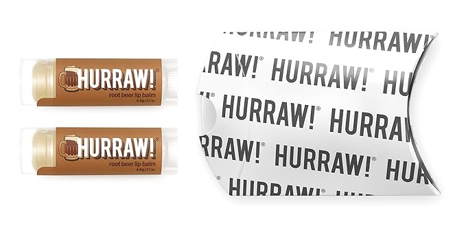 Hurraw! Root Beer Lip Balm, 2 Palm