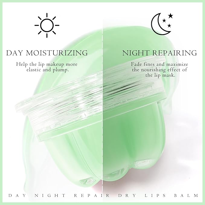 2Pc Jelly Lip Mask Overnight,Fruity Avocado Collagen-Avocado
