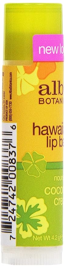 Alba Botanica Coconut Cream Lip Balm,