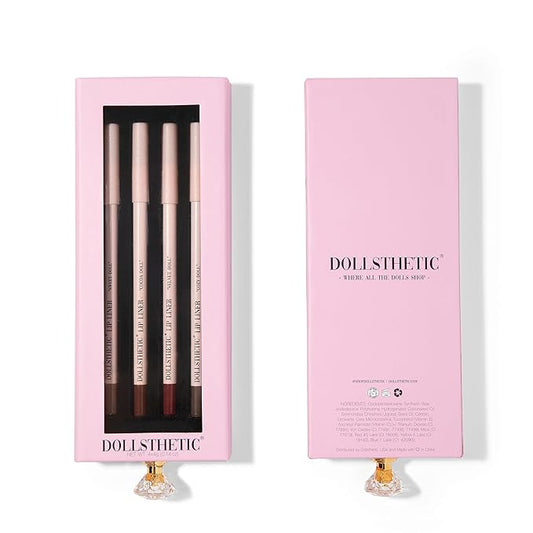 Dollsthetic® - 4 Piece Lip Liner Set, Long-Lasting Lip