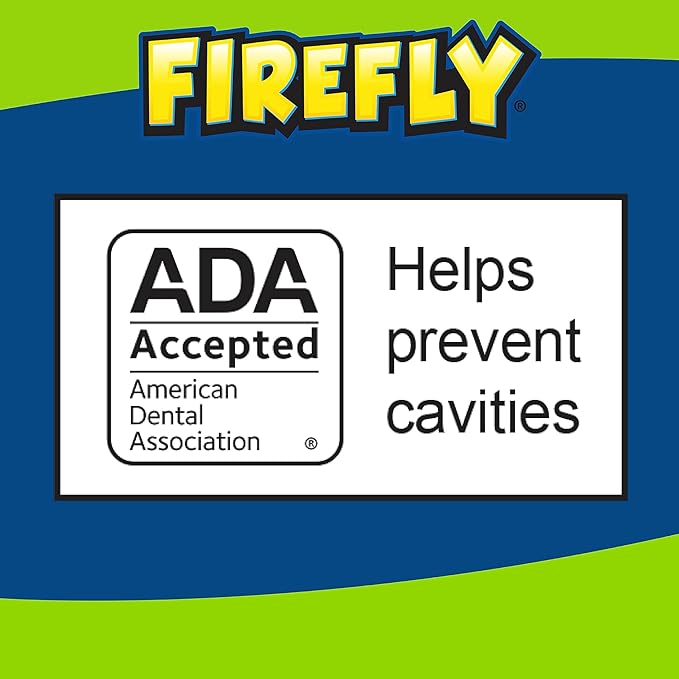Firefly Kids Anti-Cavity Fluoride Rinse, Paw Patrol, Alcohol Free Formula, ADA Accepted, Helps Prevent Cavities, Bubble Gum Flavor, 16 Ounce