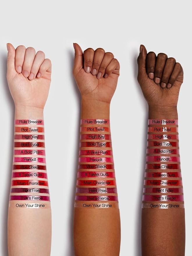 SHEGLAM Mirror Kiss High-Shine Lipstick Silky Jelly Texture Hydrated&Smooth Lip Gloss-Own Your Shine