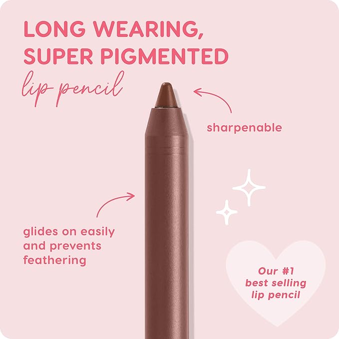 Colourpop Lippie Pencil High-Pigment, Long-Lasting Lip Liner - Sharpenable Lip Liner Pencil for High-Impact Lip Color - Vegan, Cream Formula with Precise Application - Chain Reaction (0.04 oz)