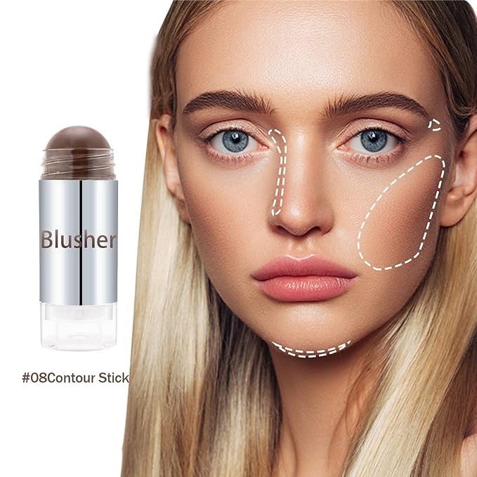 Boobeen Blush Stick Highlighter Makeup Stick Matte Contour & Natural