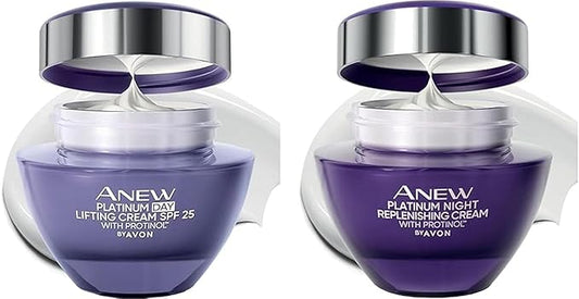 Anew Platinum Day(SPF20)&Night Lifting affect Skin