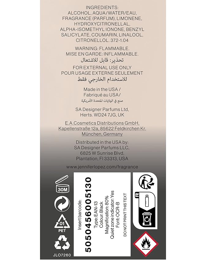 Jennifer Lopez JLuxe Body Mist, 240ml (8fl oz)