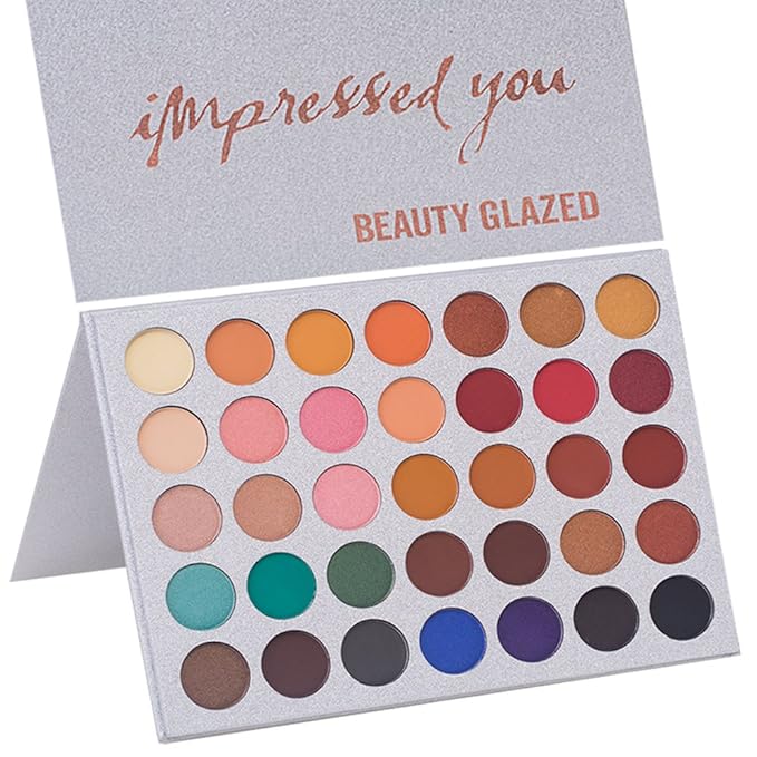 35 Colors Eyeshadow Palette with 7Pcs Makeup Brushes