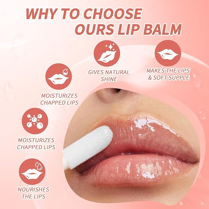 Hydrating Lip Glow Oil,Moisturizing Lip Plumper